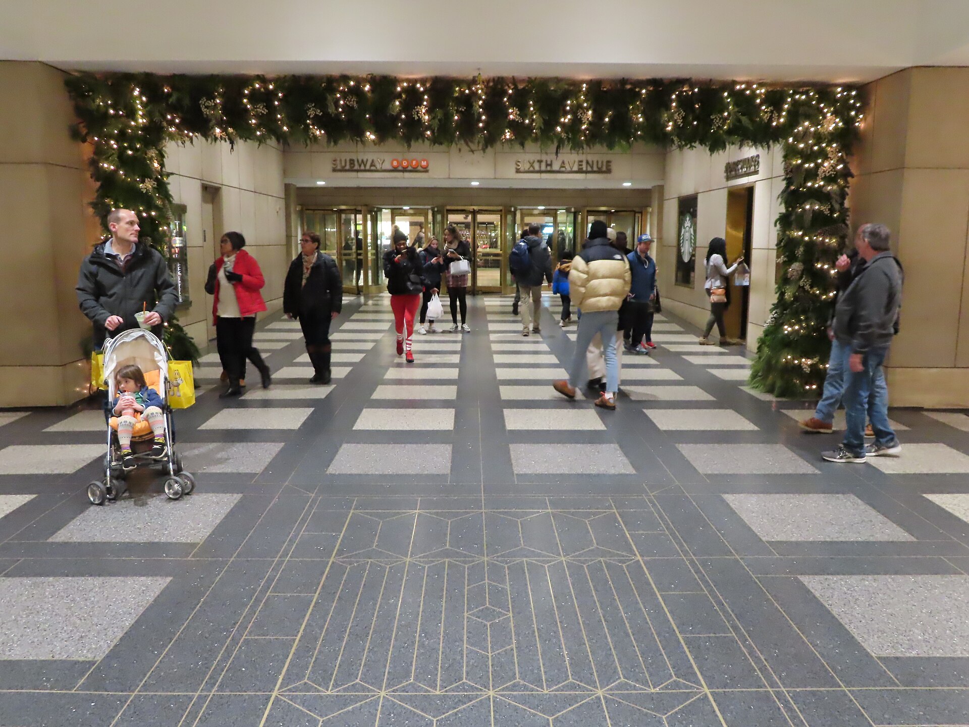 How to get to Radio City Music Hall via the Rockefeller Center subway entrance in Midtown Manhattan