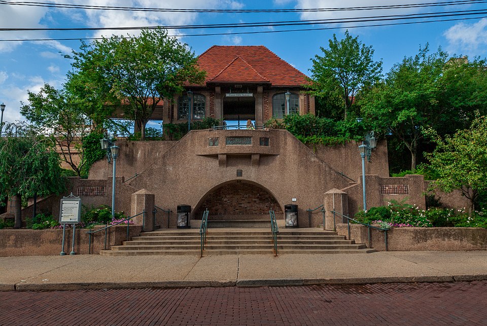 Forest Hills LIRR Station Square, a neighborhood arrival point that often works better than forcing a parking plan for Forest Hills Stadium