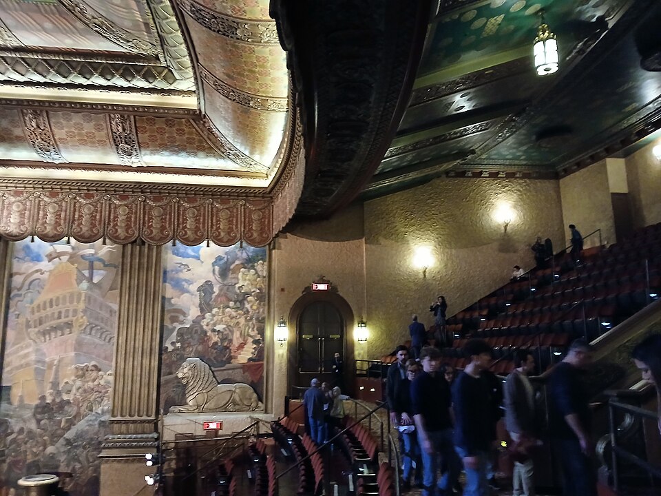 Beacon Theatre exterior on Broadway in Manhattan near Upper West Side restaurants