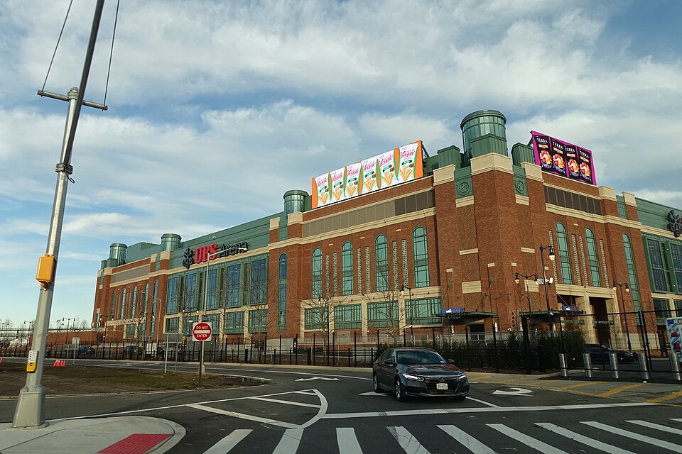 UBS Arena exterior in Elmont, New York, for a restaurants near UBS Arena night-out planning guide
