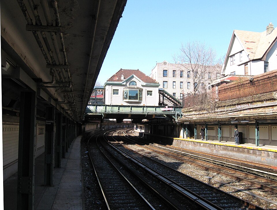 Beverley Road subway station near Kings Theatre in Brooklyn