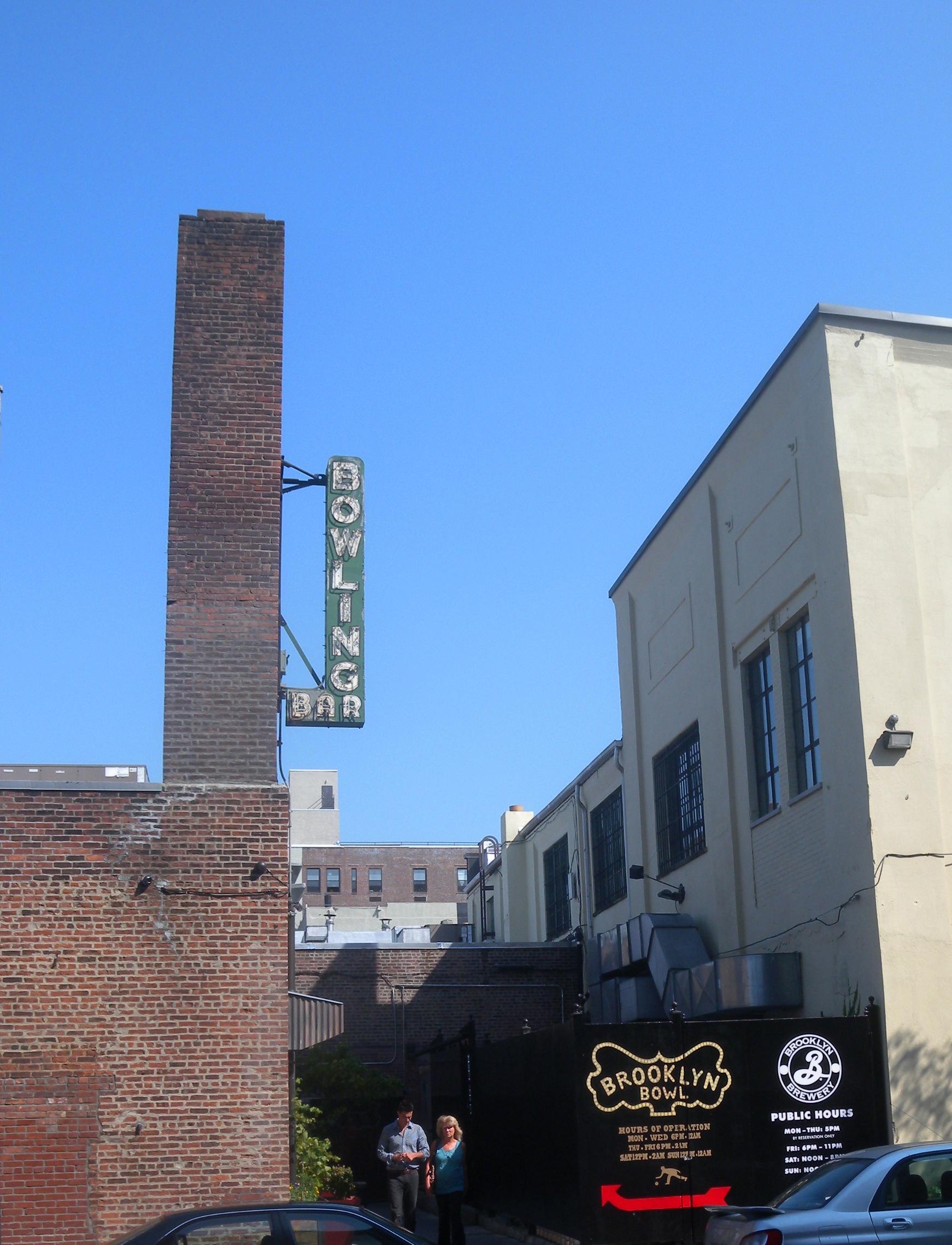 Brooklyn Bowl on Wythe Avenue in Williamsburg, Brooklyn
