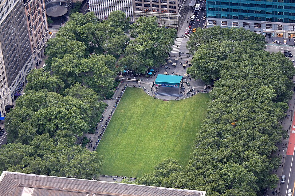 Bryant Park and Midtown South in Manhattan
