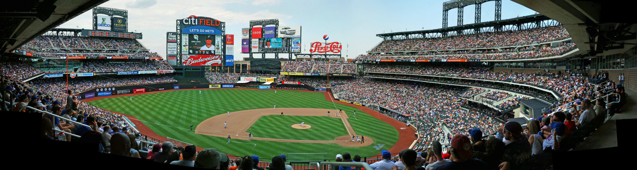 View from seating section 324 at Citi Field in Queens during a New York Mets game