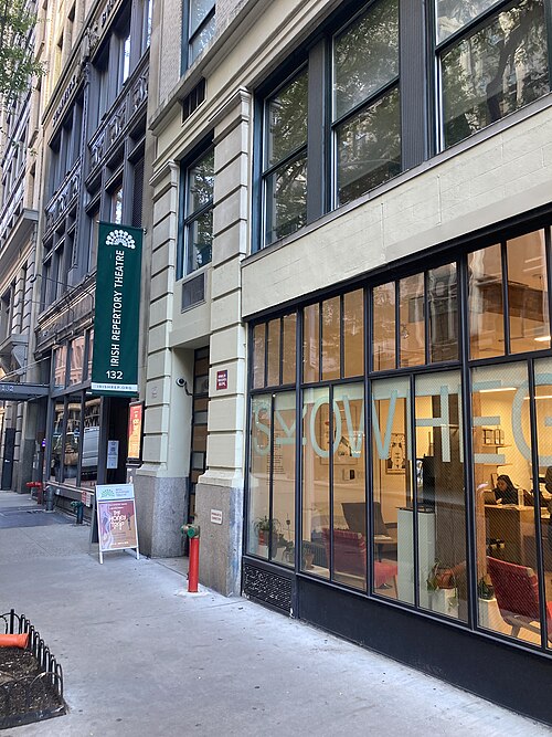 Irish Repertory Theatre on West 22nd Street in Manhattan, where Ulster American is playing Off-Broadway