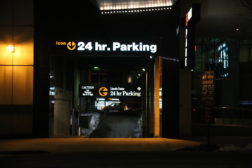 Parking near Lincoln Center on the Upper West Side in NYC