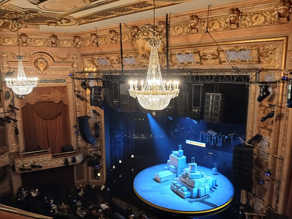 Longacre Theatre on West 48th Street, home to Two Strangers (Carry a Cake Across New York) on Broadway