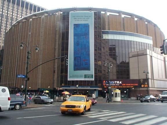 Madison Square Garden exterior in Midtown Manhattan above Penn Station