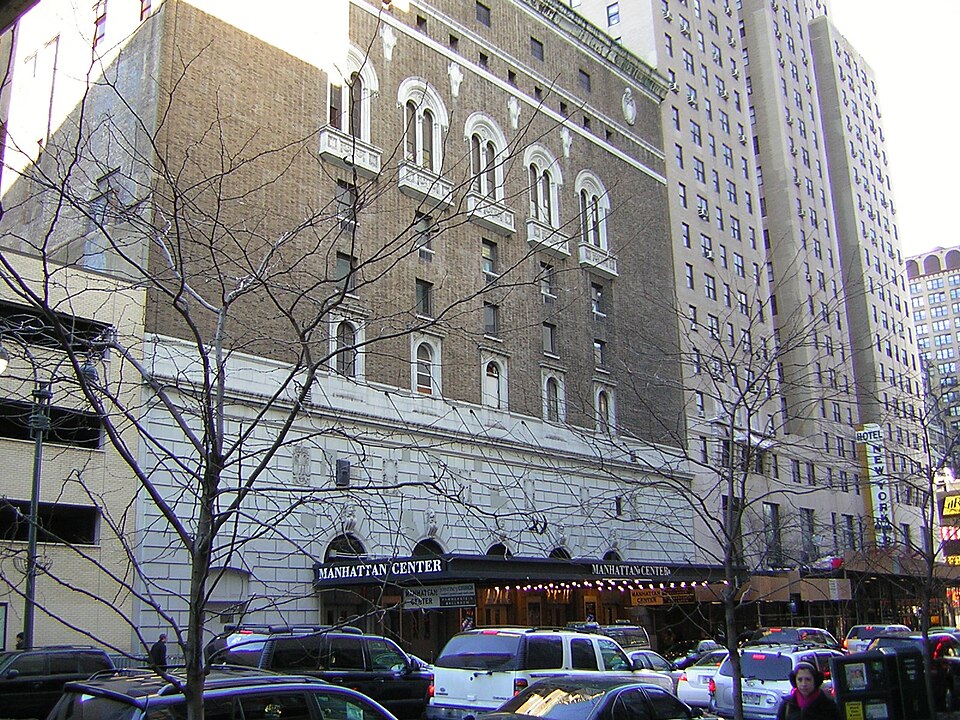Manhattan Center on West 34th Street, home to Hammerstein Ballroom in Midtown Manhattan near hotels and transit