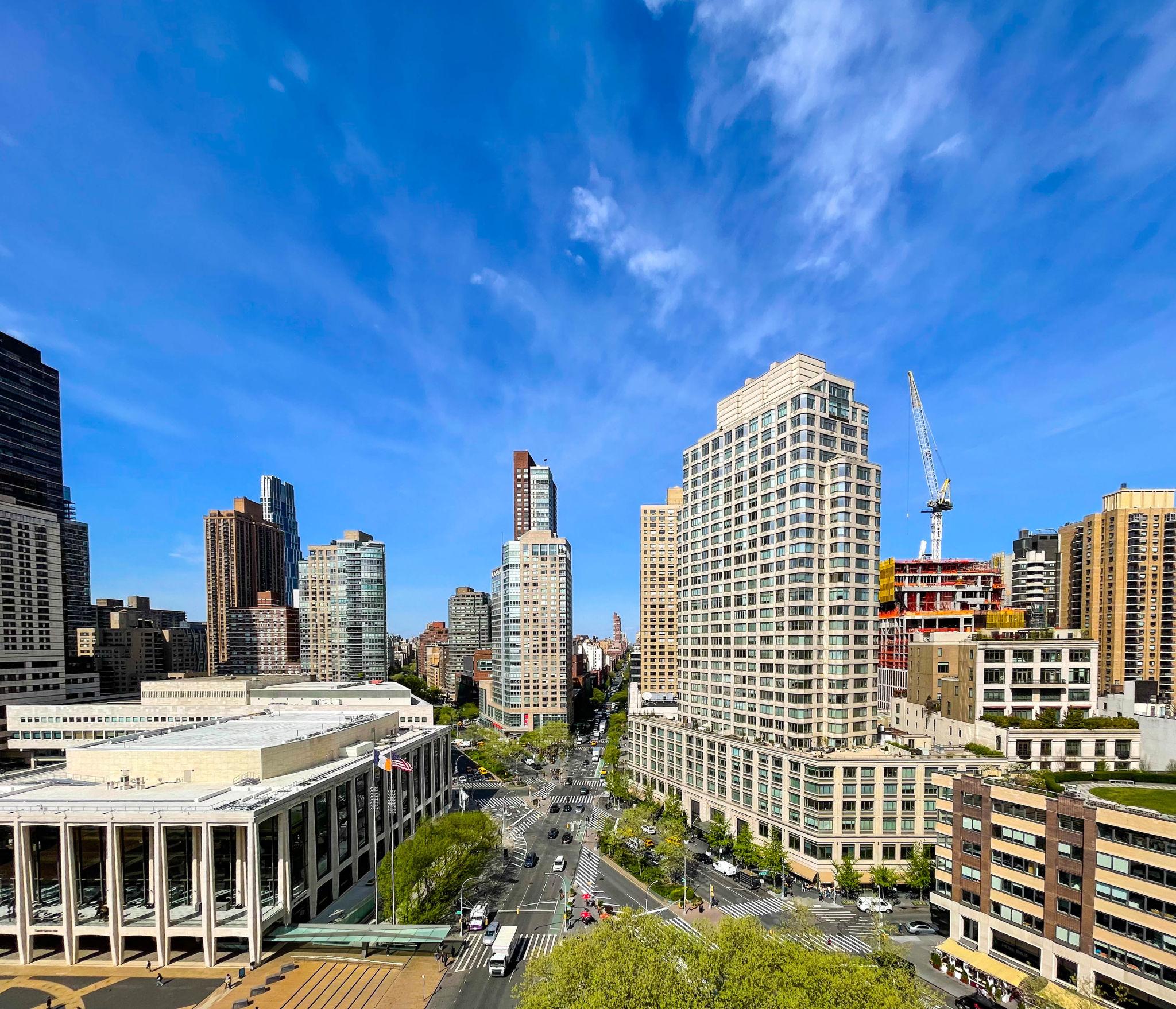 Upper West Side streetscape in Manhattan showing the neighborhood atmosphere near Beacon Theatre and Broadway