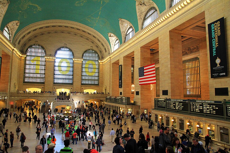 Grand Central Terminal in Manhattan, a major hub for trains, subways, and getting around New York City