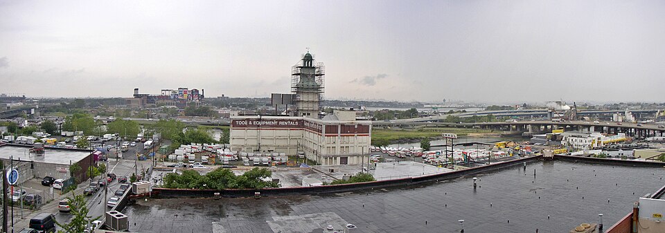 Panoramic view of Citi Field and Willets Point in Queens