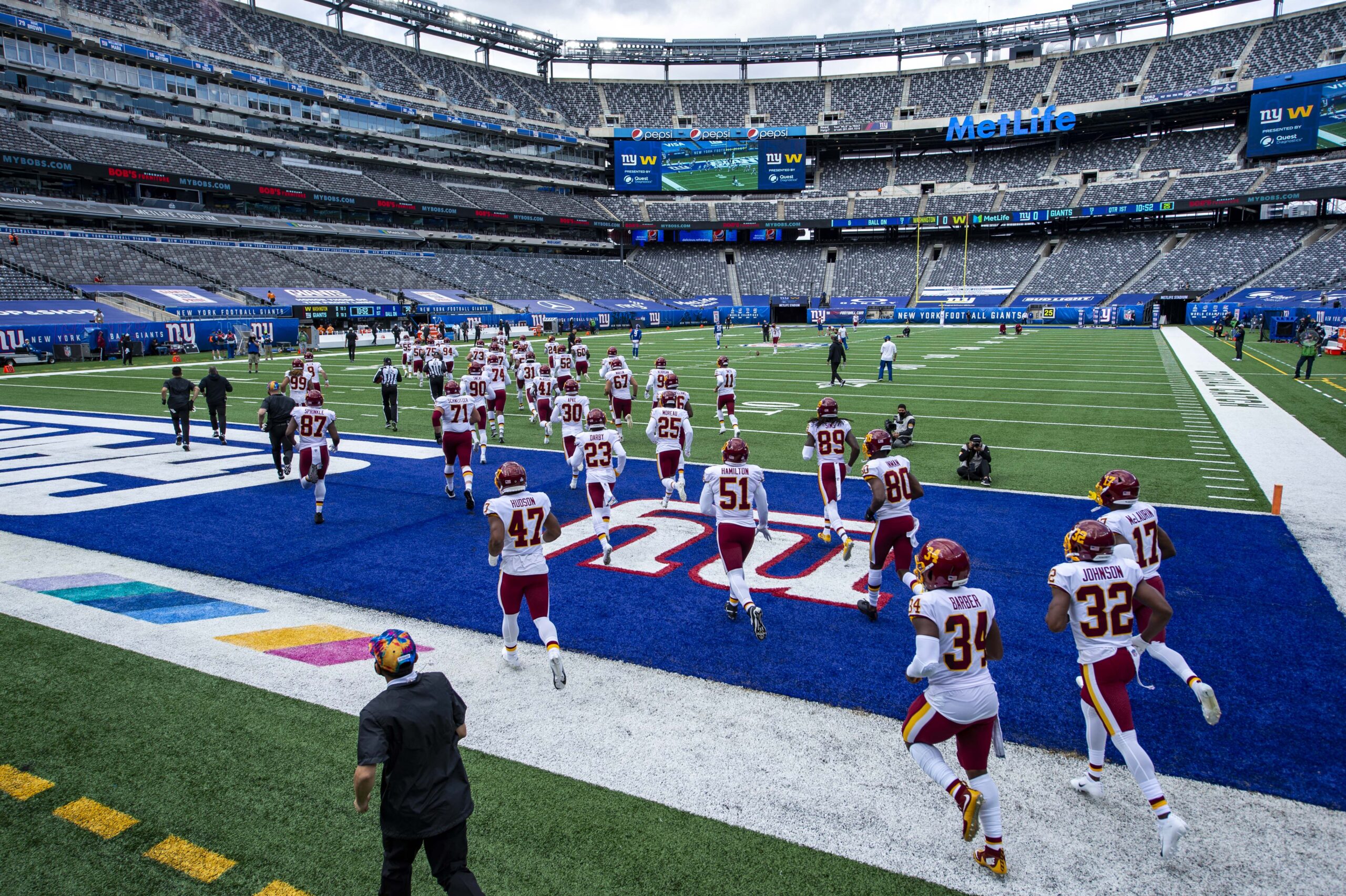 MetLife Stadium during a New York Giants football game for a date-night football outing