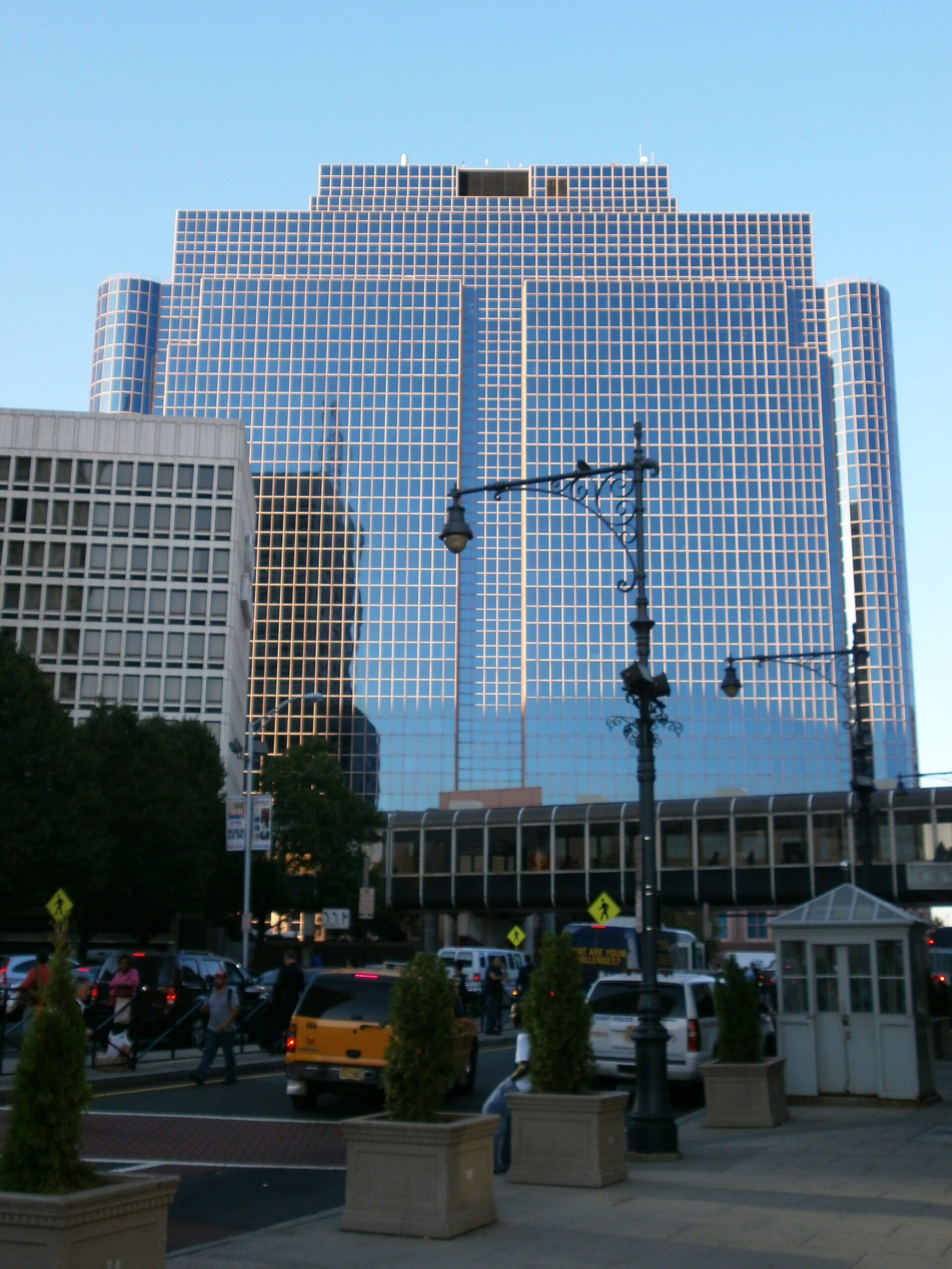 Newark hotel buildings near Newark Penn Station and Prudential Center