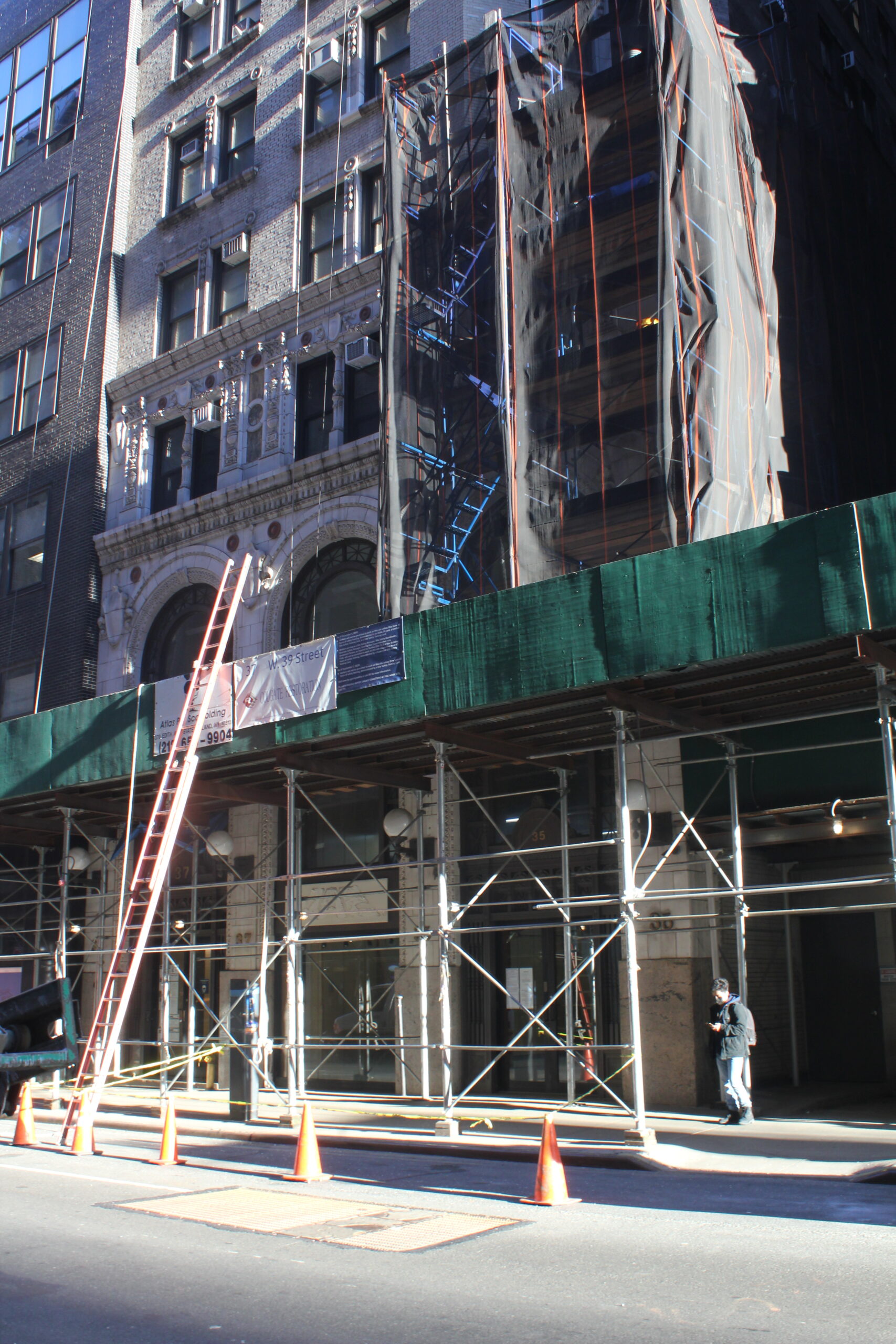 The Ruby Theatre building at 35 West 39th Street in Midtown Manhattan, home of Drunk Shakespeare