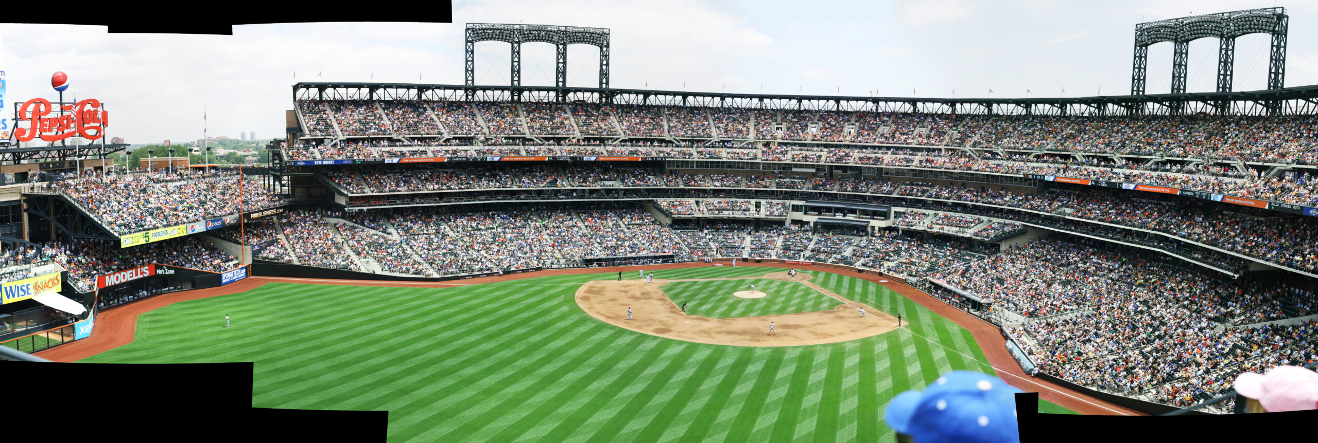 Citi Field concert seating guide showing the field level, lower bowl, Excelsior level and Promenade upper deck