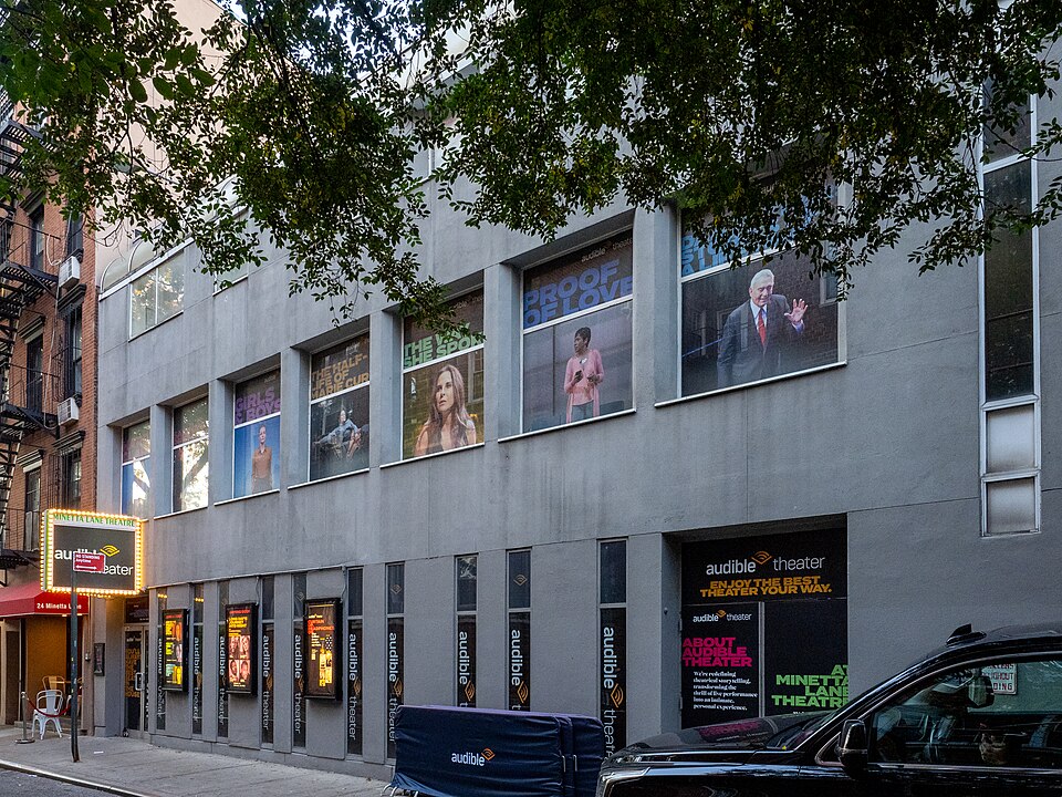 Minetta Lane Theatre in Greenwich Village, an Off-Broadway venue in New York City