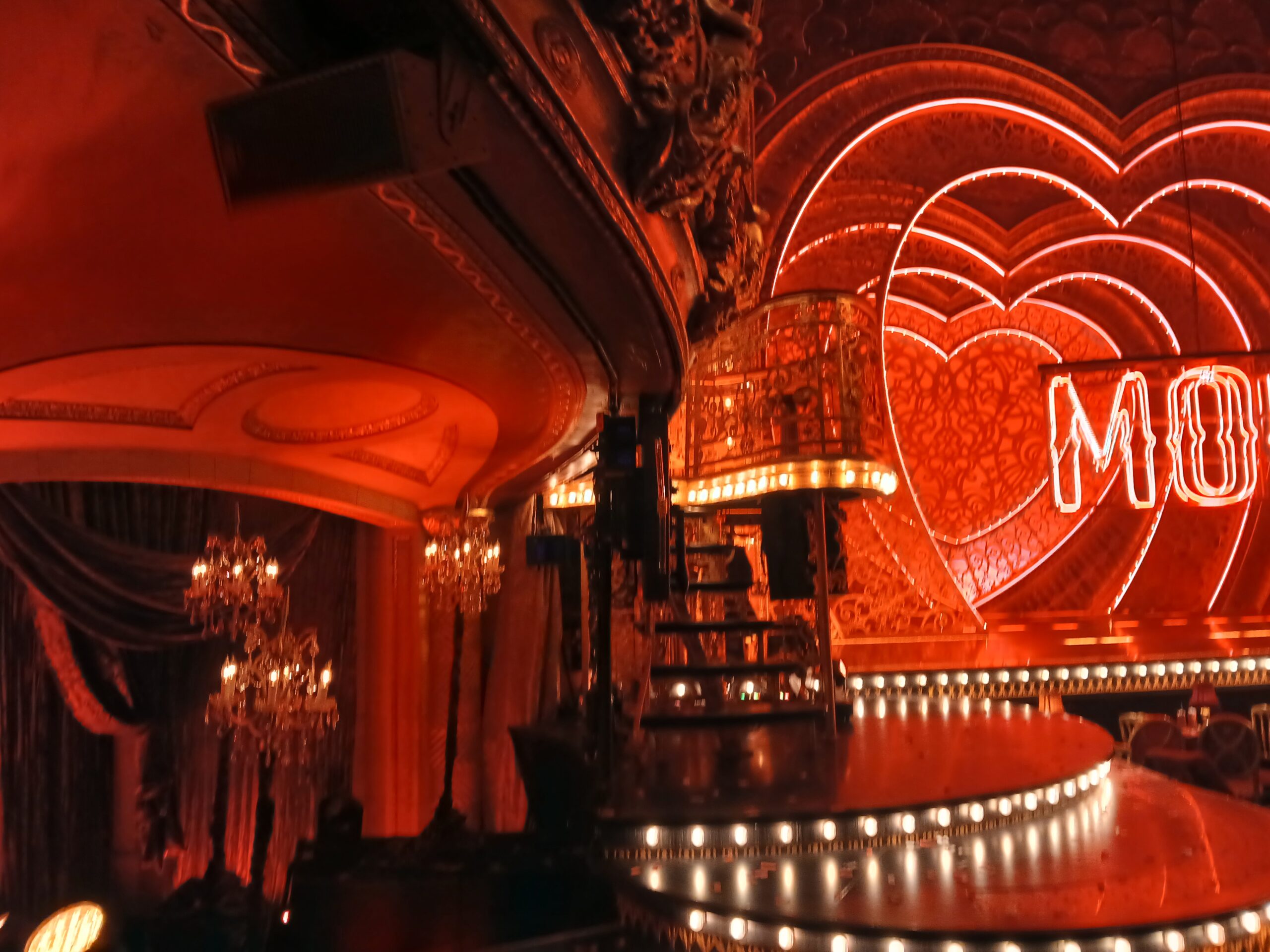 Interior seating view of the Al Hirschfeld Theatre on Broadway in New York City