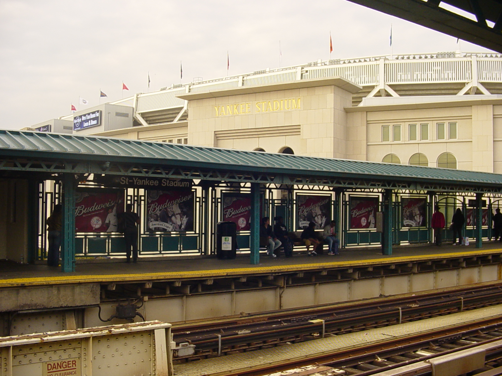 Yankee Stadium behind the 161st Street subway platform, showing how NYC sports nights connect venues, neighborhoods, and transit