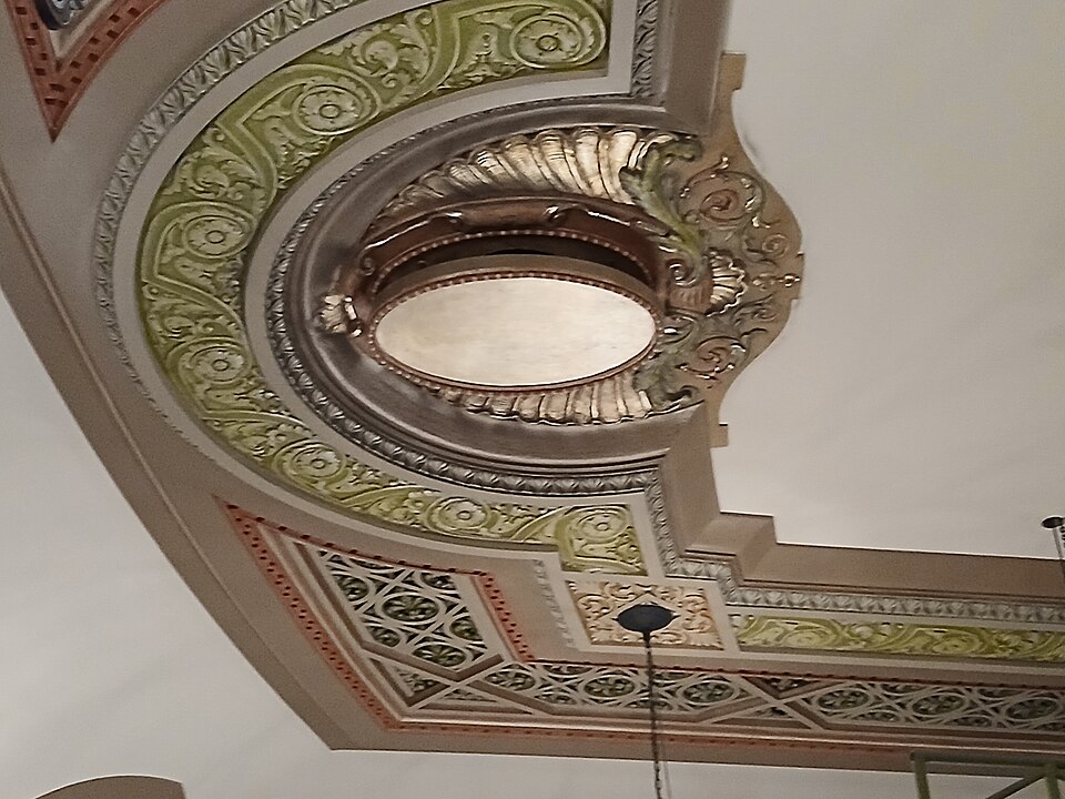 Interior seating view of the Booth Theatre on Broadway in New York City