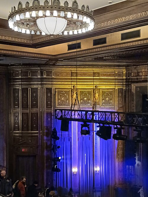 Nederlander Theatre exterior on West 41st Street in Manhattan
