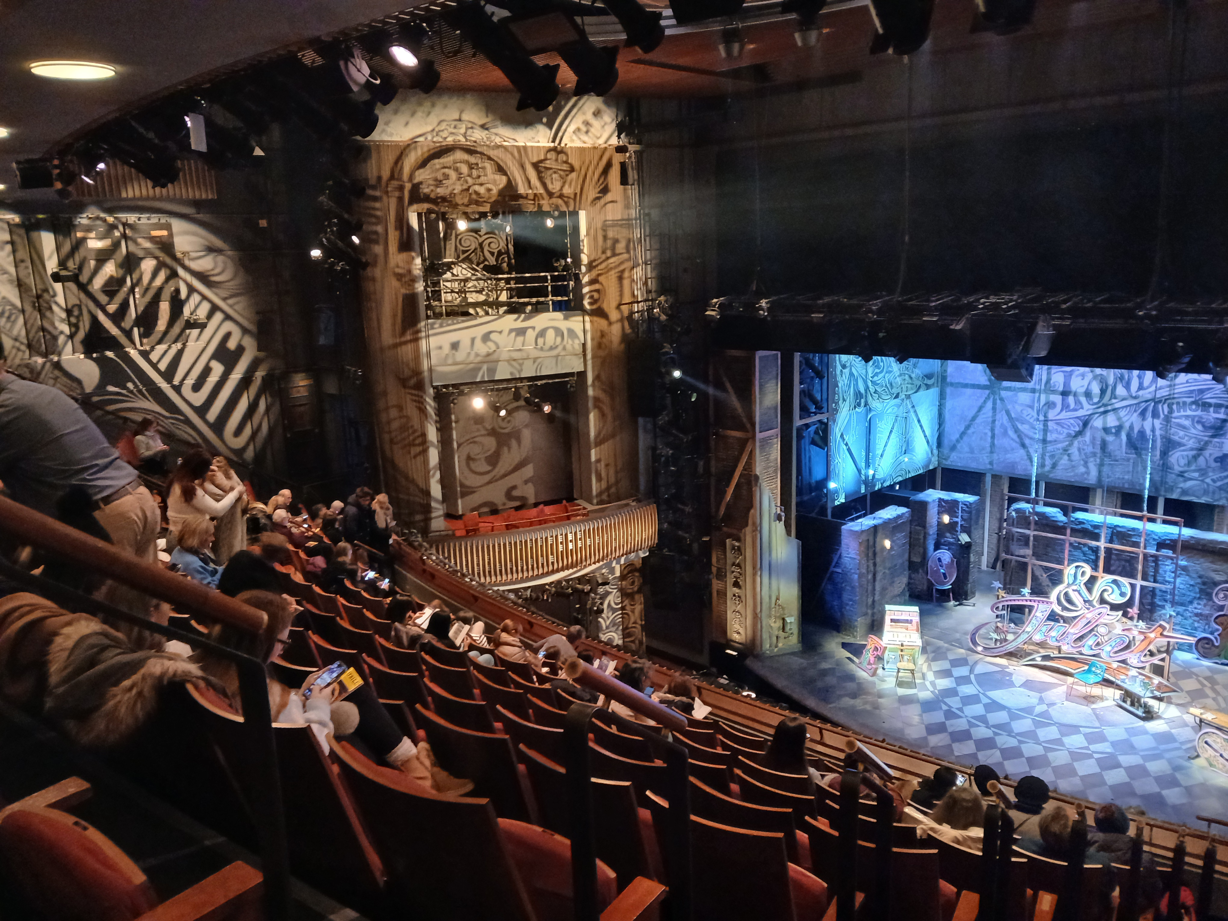 Interior of the Stephen Sondheim Theatre in Manhattan showing the auditorium seating and stage