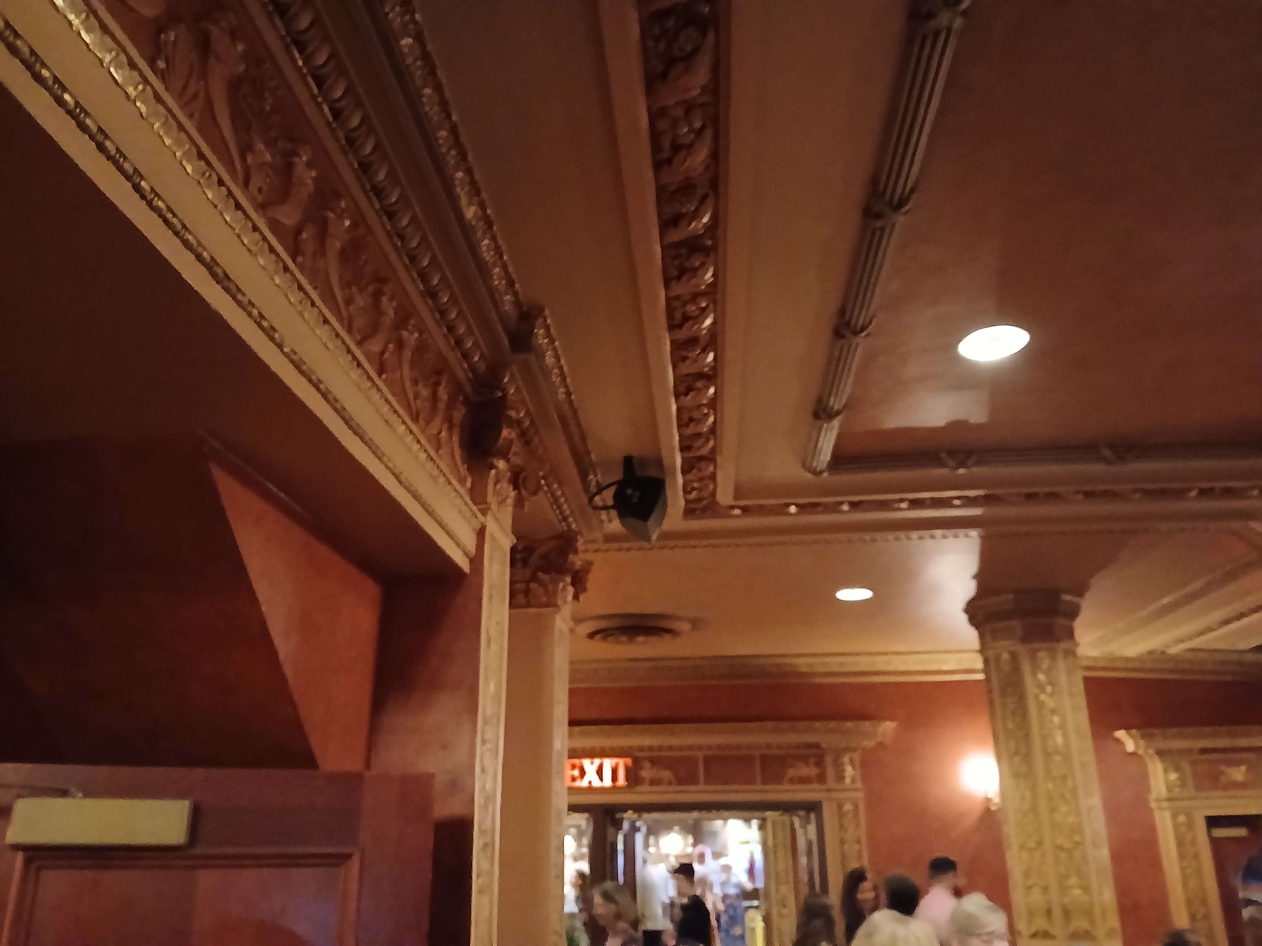 Interior of the Todd Haimes Theatre in Manhattan showing the Broadway auditorium and seating areas