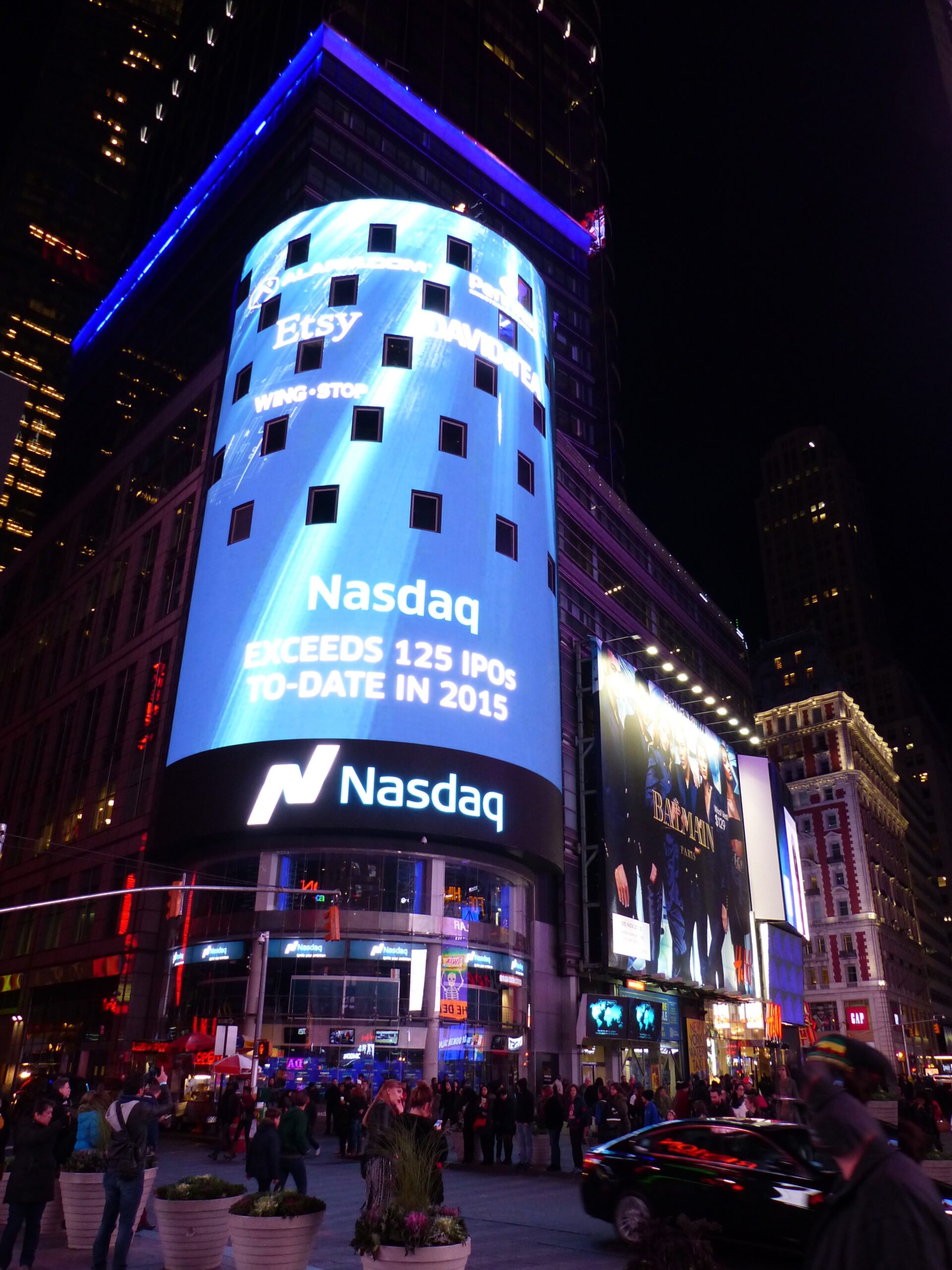 Broadway and Times Square at night in New York City for a couples theater night