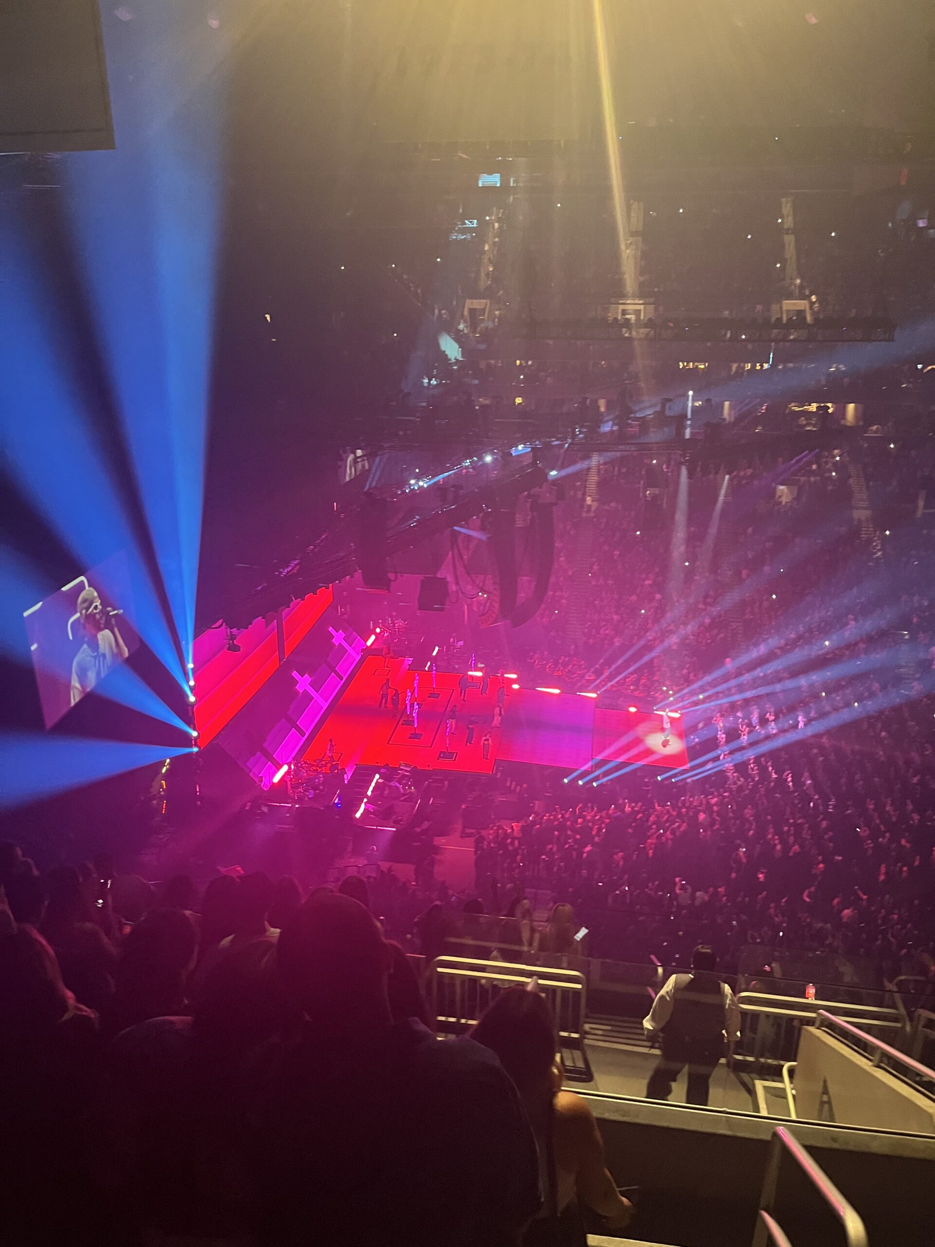 Concert inside Barclays Center in Brooklyn for comparing MSG and Barclays Center arena experiences