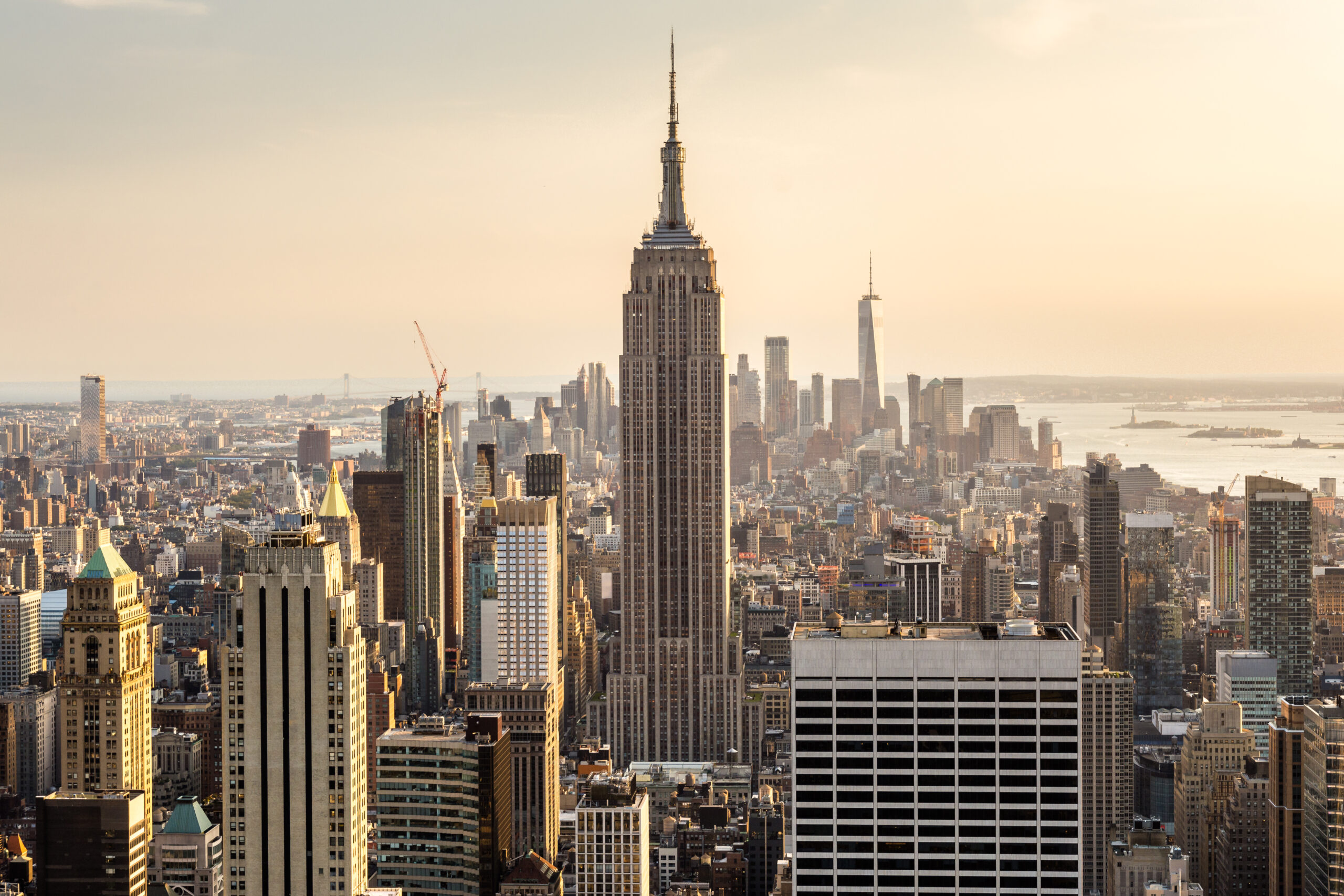 View of the Empire State Building and Midtown Manhattan skyline from Rockefeller Center for a must-see NYC guide.