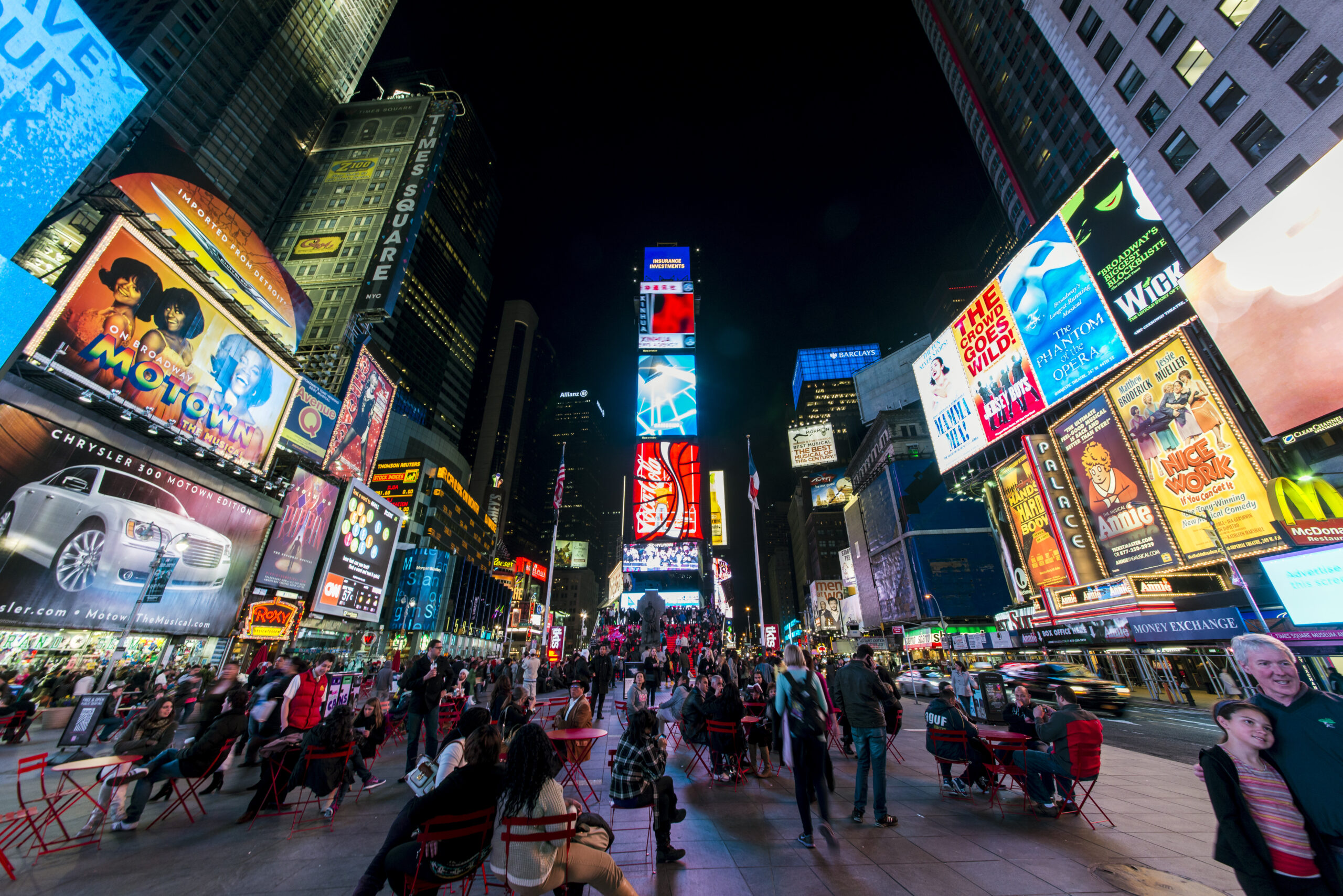 Times Square at night in New York City, a classic ending for a one-day NYC itinerary.