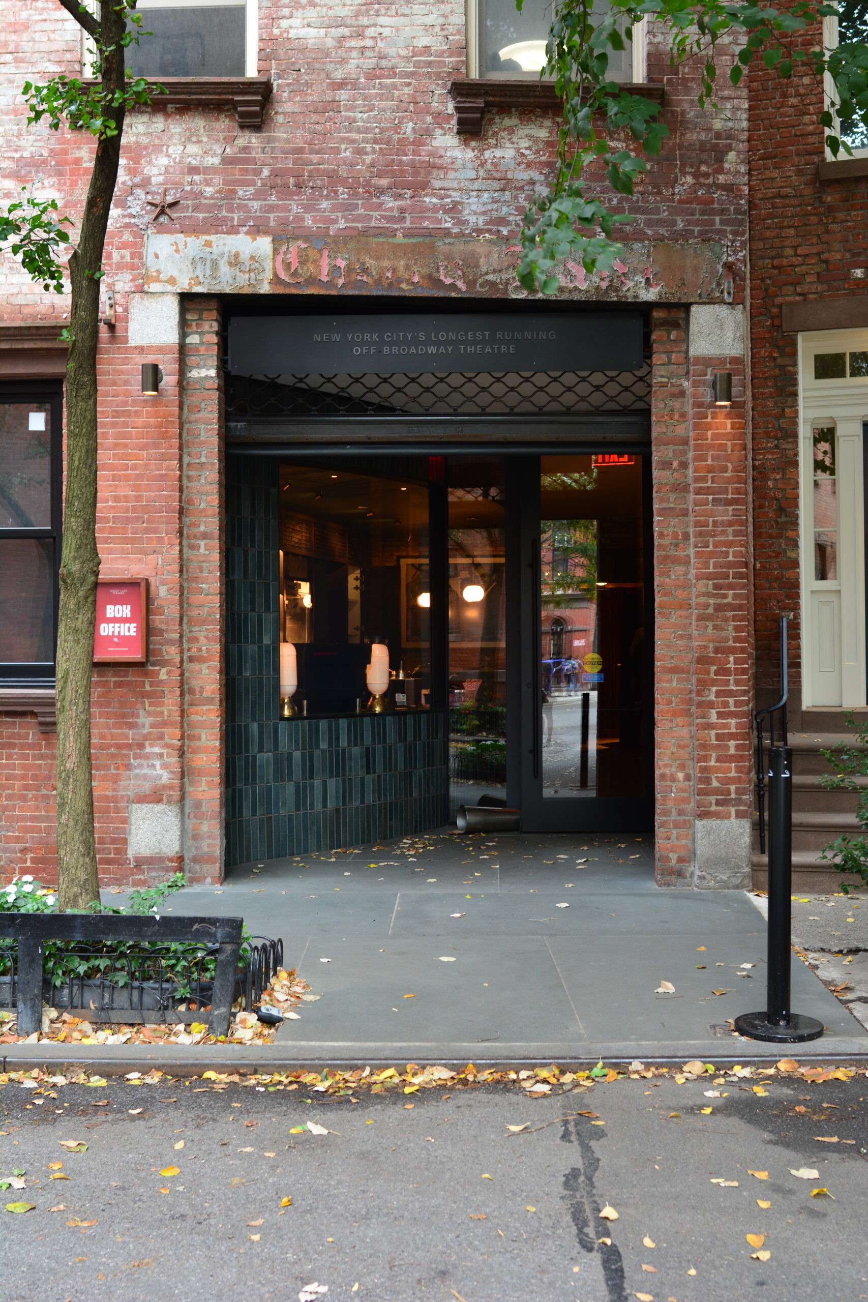 Cherry Lane Theatre box office in the West Village for a seating guide and best seats advice