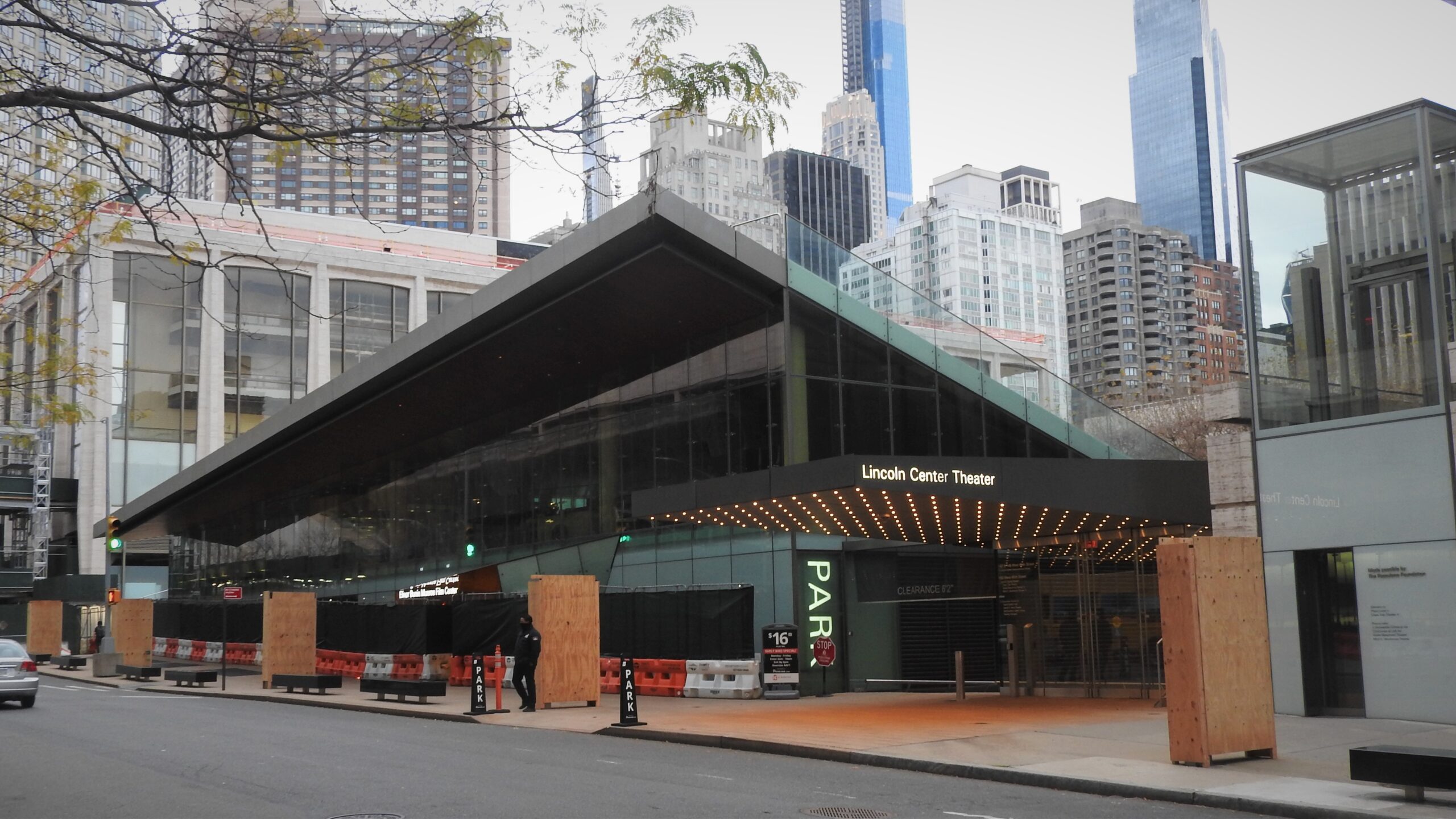 Lincoln Center Theater 65th Street exterior for a Mitzi E. Newhouse Theater seating guide