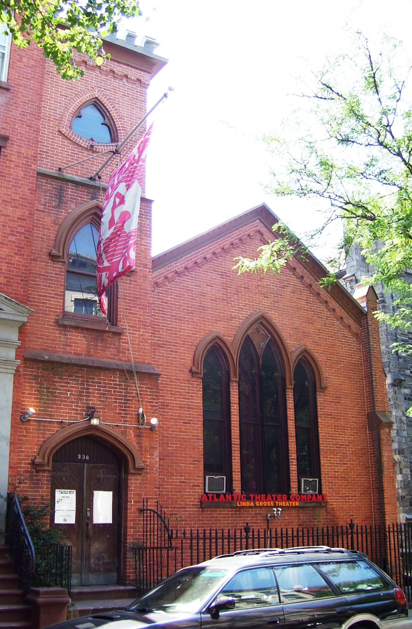Linda Gross Theater at Atlantic Theater Company in Chelsea for The Saviors Off-Broadway guide