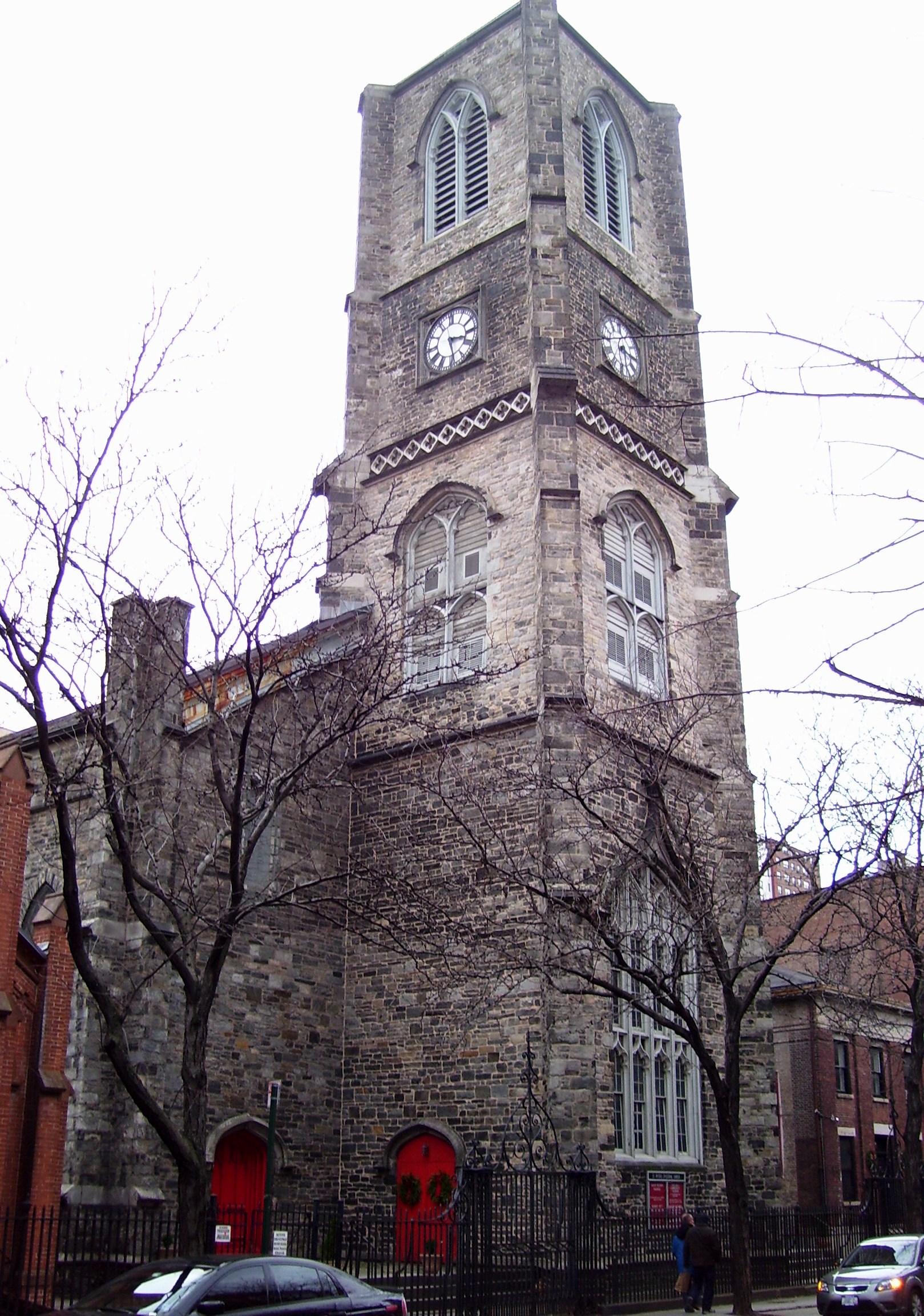 Chelsea church exterior for The Saviors Off-Broadway faith and coming-of-age guide