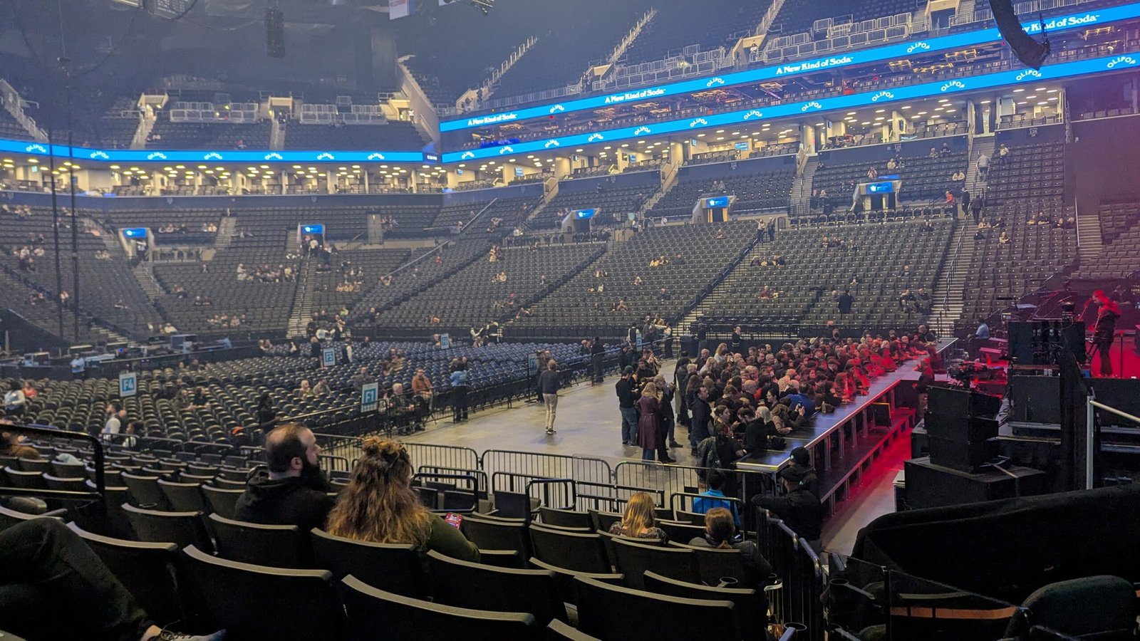 Barclays Center concert seating and arena interior in Brooklyn