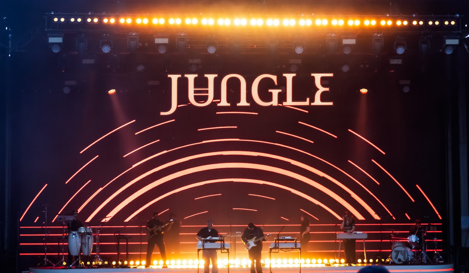 Jungle performing live ahead of their 2026 Barclays Center concert in Brooklyn