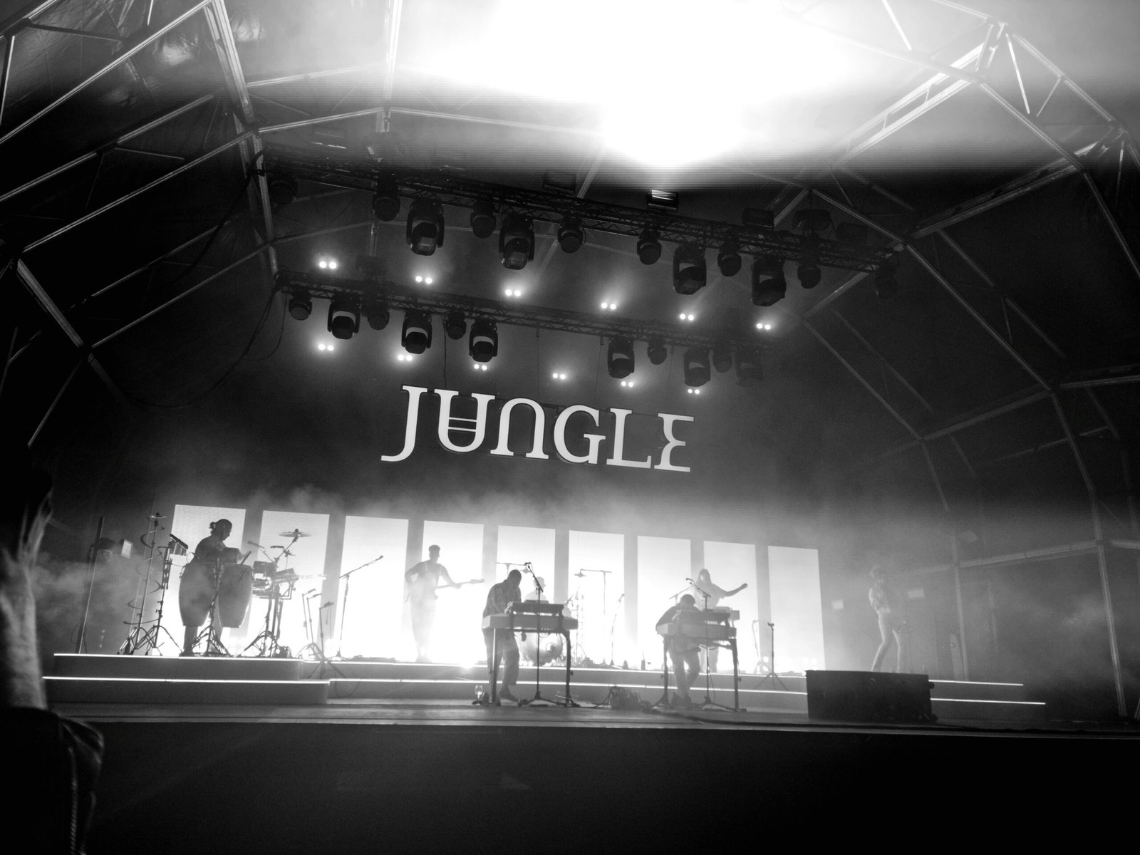 Jungle performing live ahead of their World Tour 2026 concert at Barclays Center