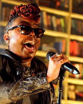 Ledisi performing onstage, appearing as Tallulah Clarke in WANTED on Broadway
