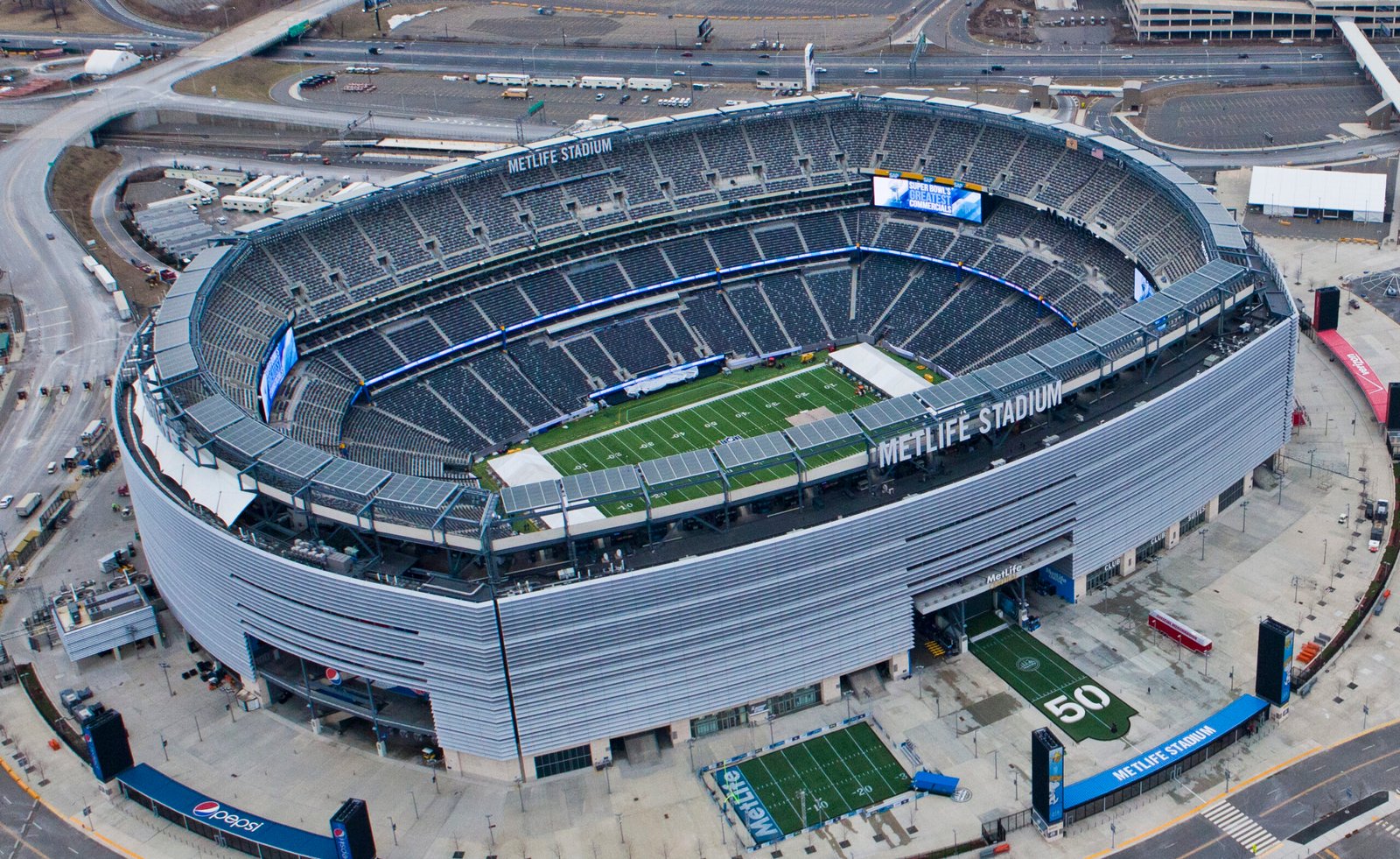 MetLife Stadium concert seating and stadium bowl in East Rutherford, New Jersey