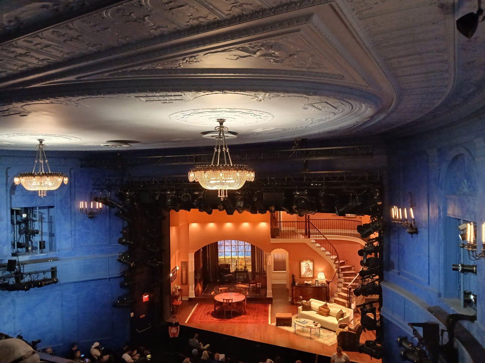 Interior of the Hayes Theater on Broadway in New York City, home of The Fantasticks