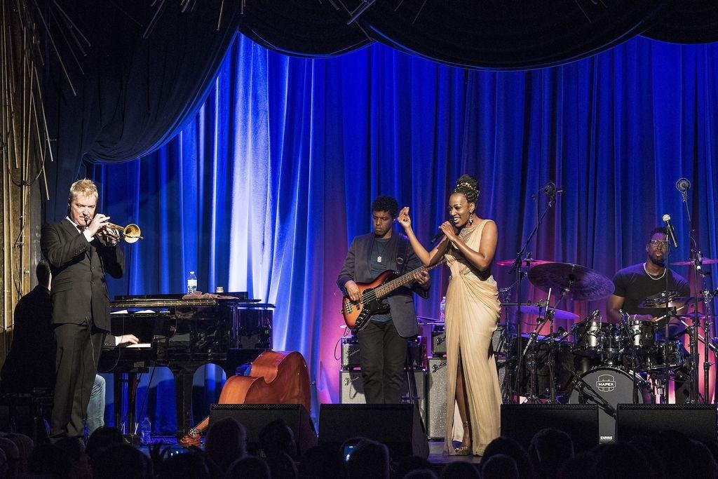 Live jazz performance at Blue Note Jazz Club in Greenwich Village, New York City