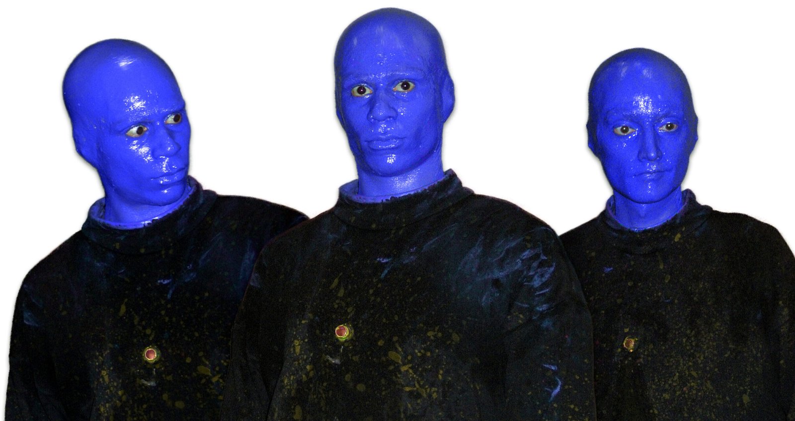 Blue Man Group performing onstage