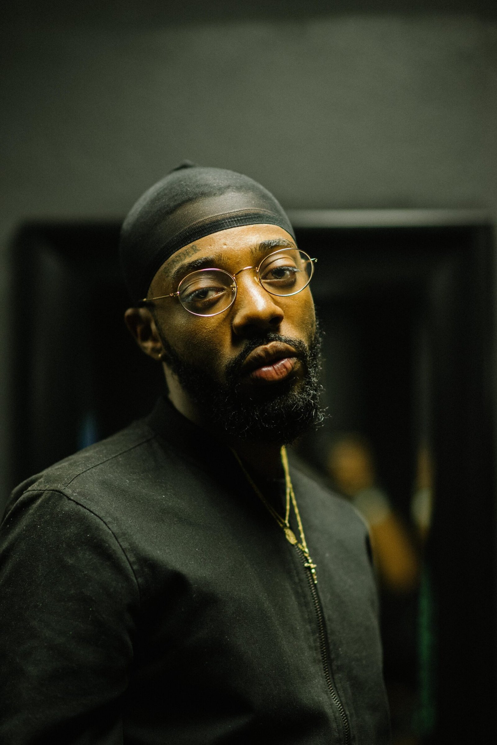 Brent Faiyaz performing live with Sonder at a concert in Santa Ana, California