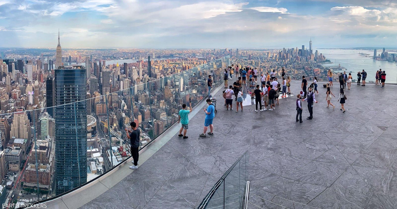 Edge observation deck at Hudson Yards in New York City, a sightseeing attraction featured in NYC pass comparisons