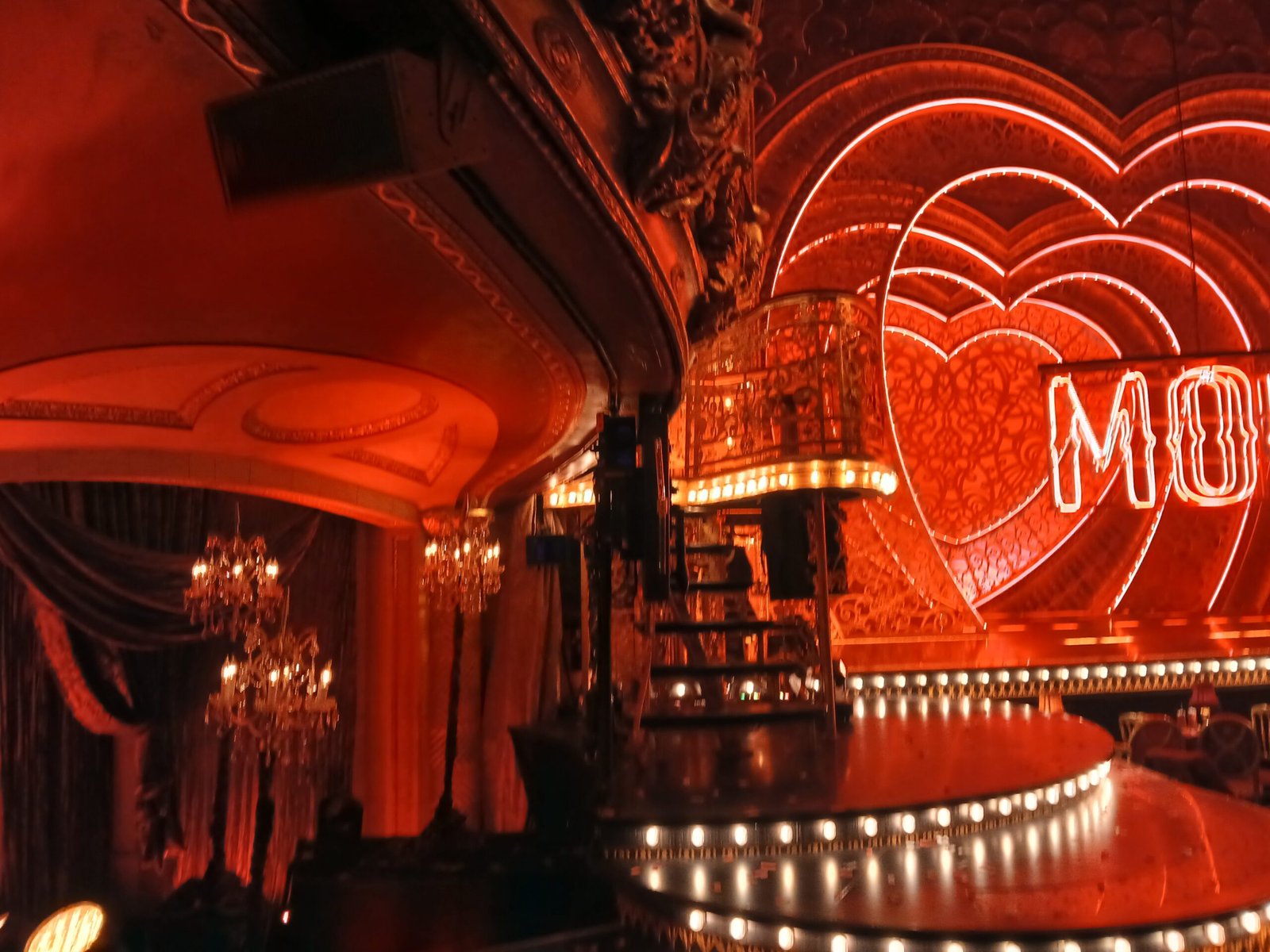Auditorium interior of the Al Hirschfeld Theatre on Broadway