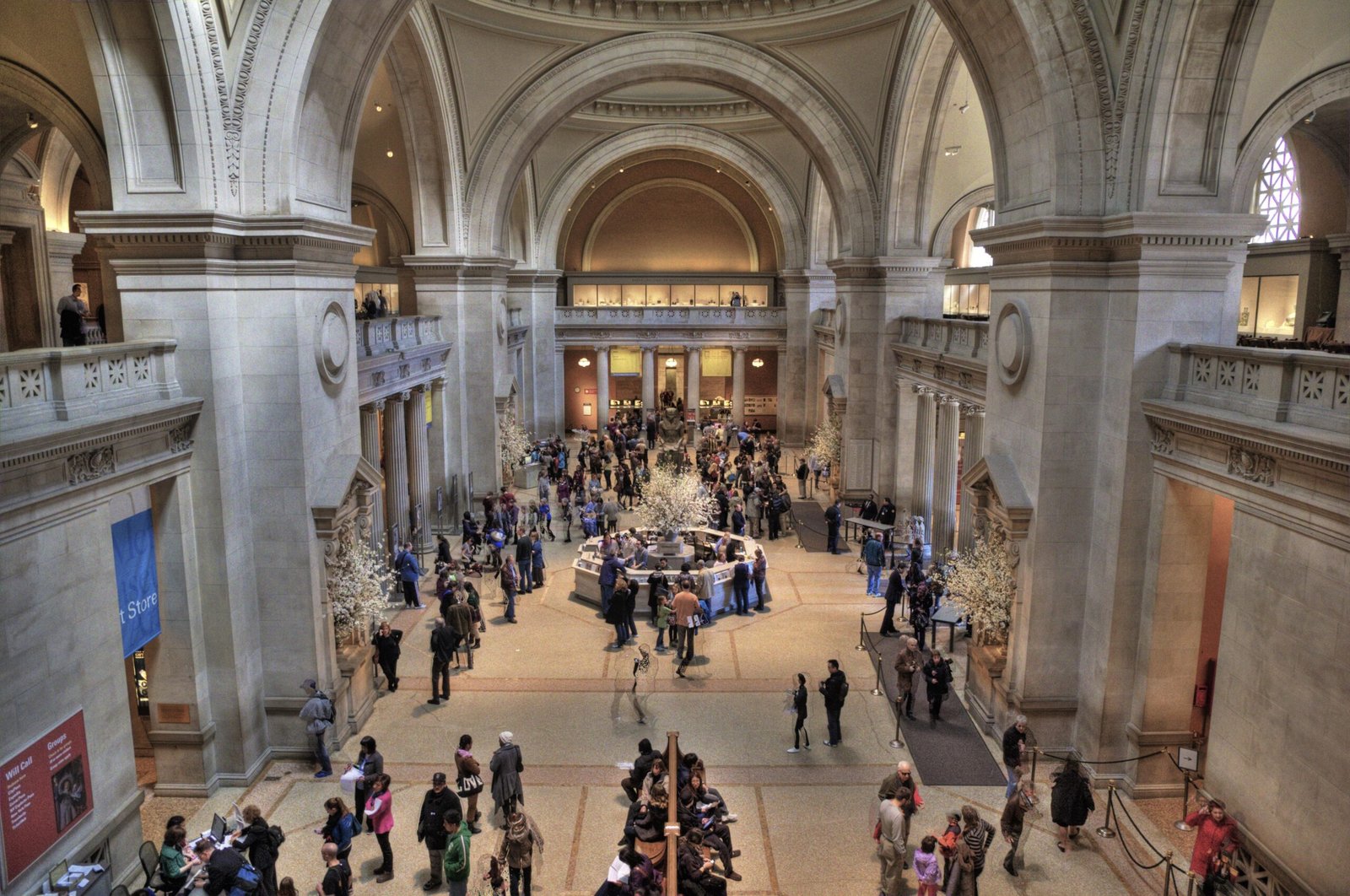 Great Hall inside the Metropolitan Museum of Art in New York City