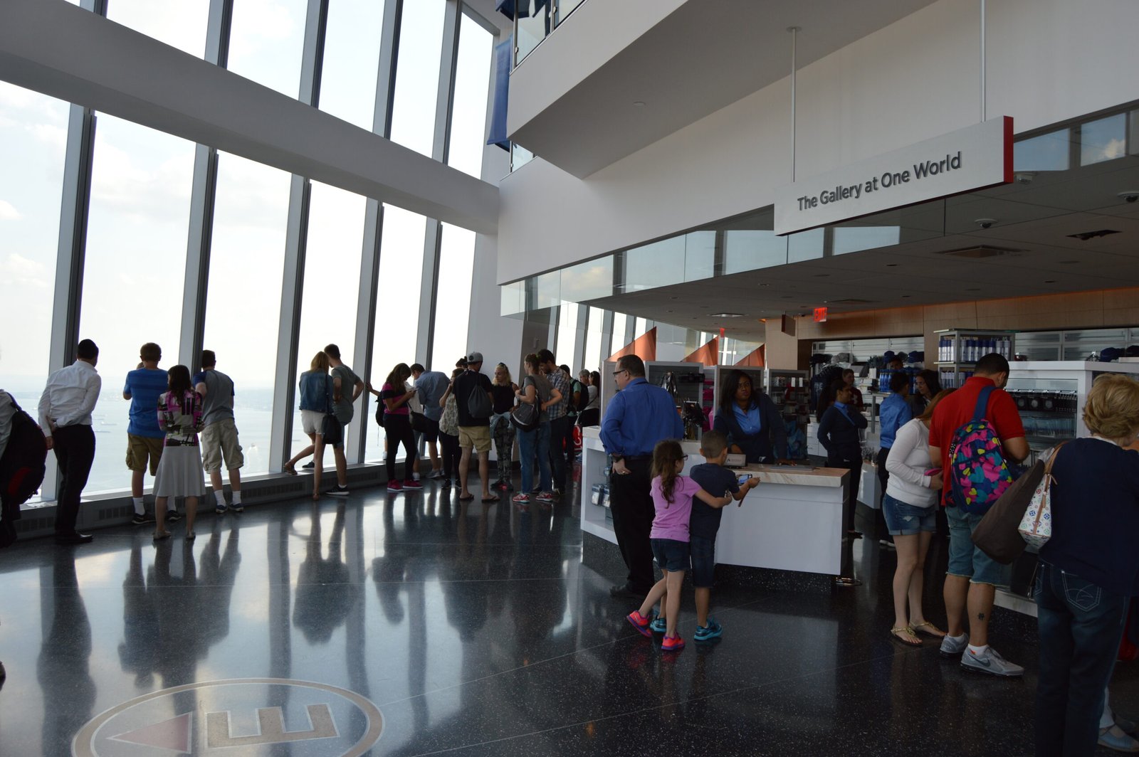 Interior of One World Observatory at One World Trade Center in New York City