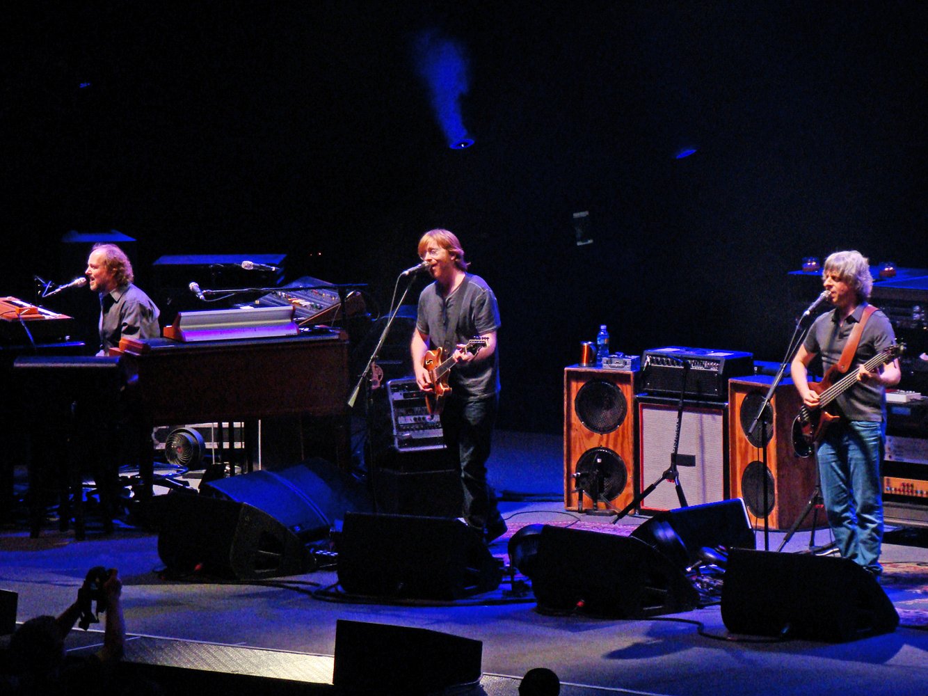 Phish performing live in concert