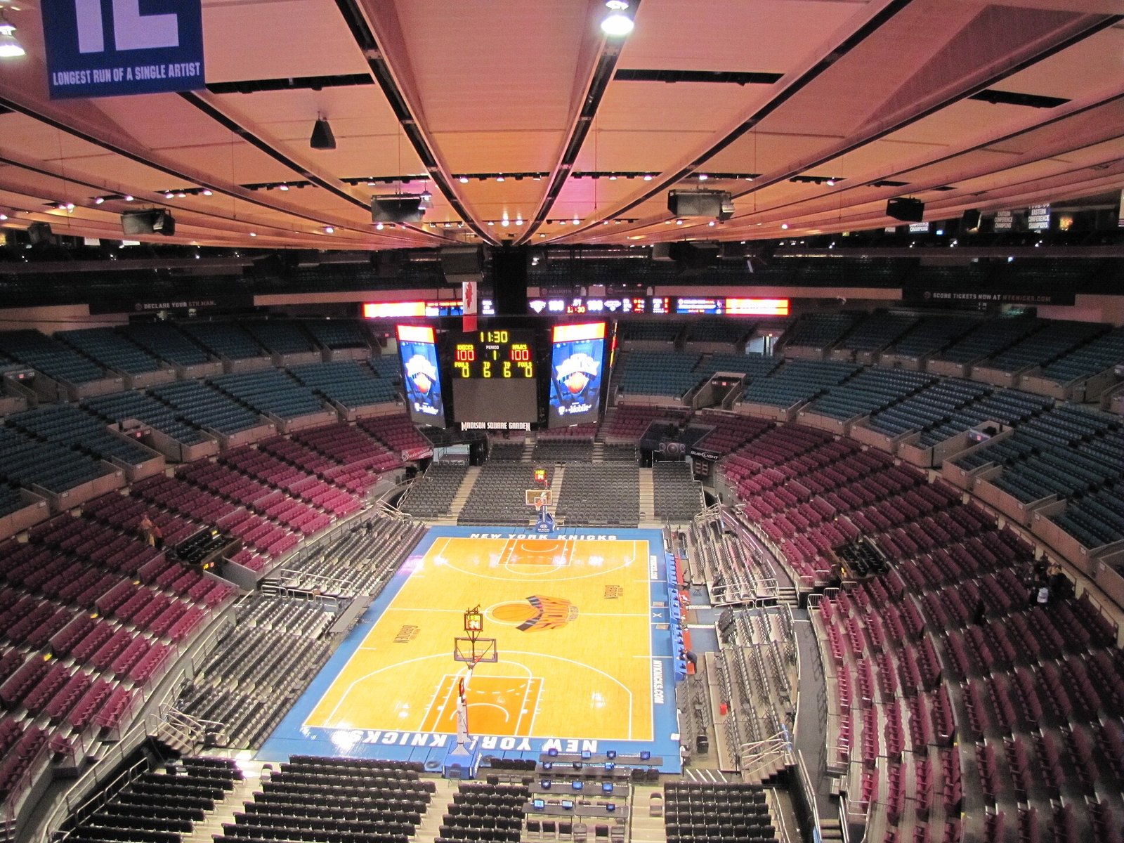 Interior of Madison Square Garden in New York City